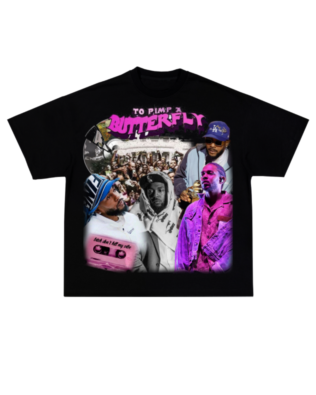 Pink&Blue Kendrick Lamar Tee