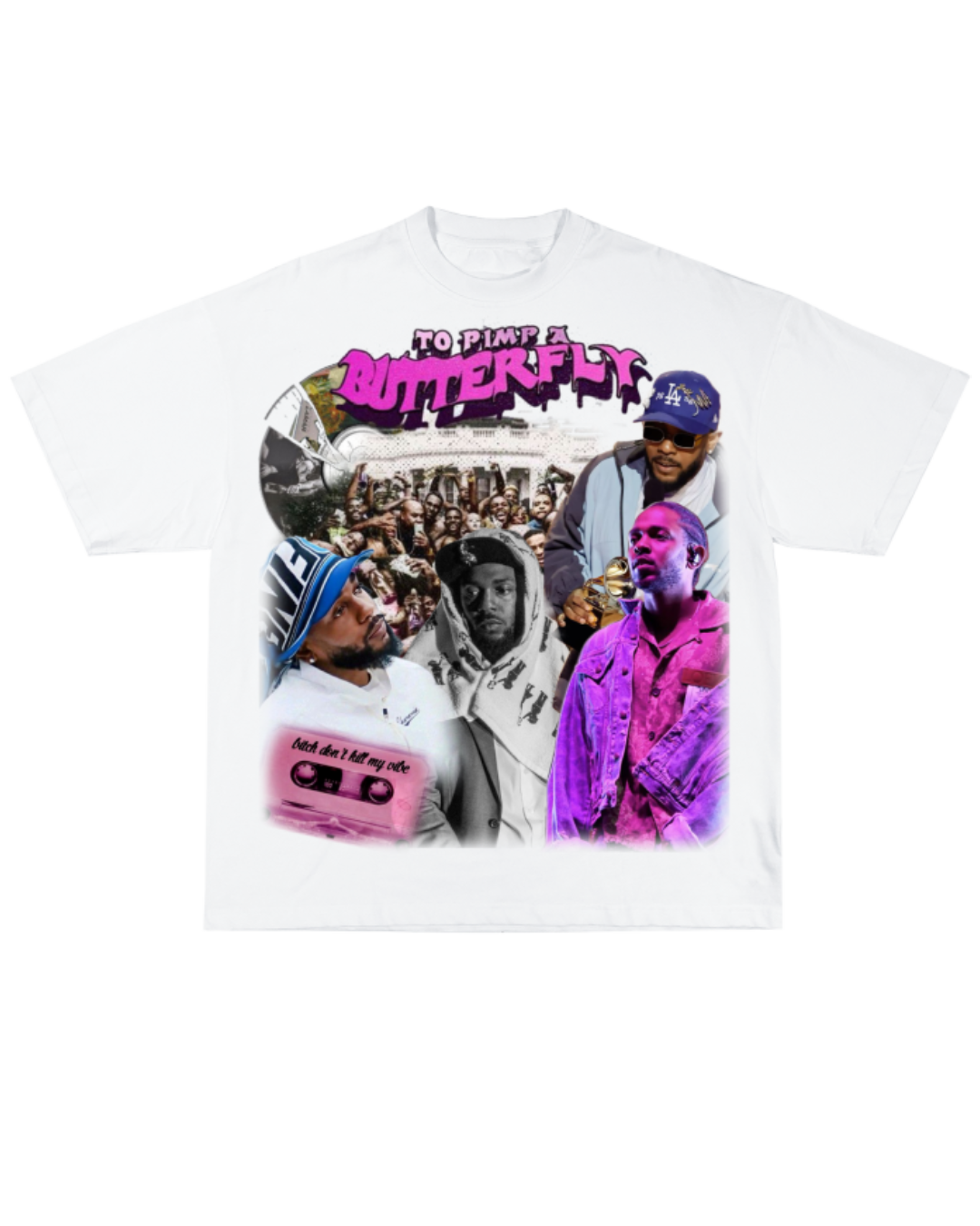 Pink&Blue Kendrick Lamar Tee