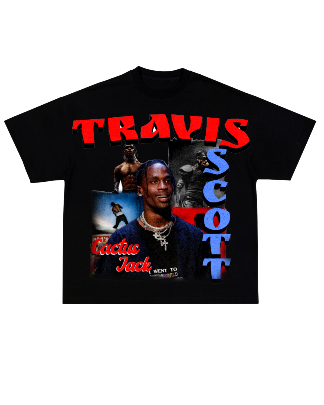 Red&Blue Travis Scott Tee