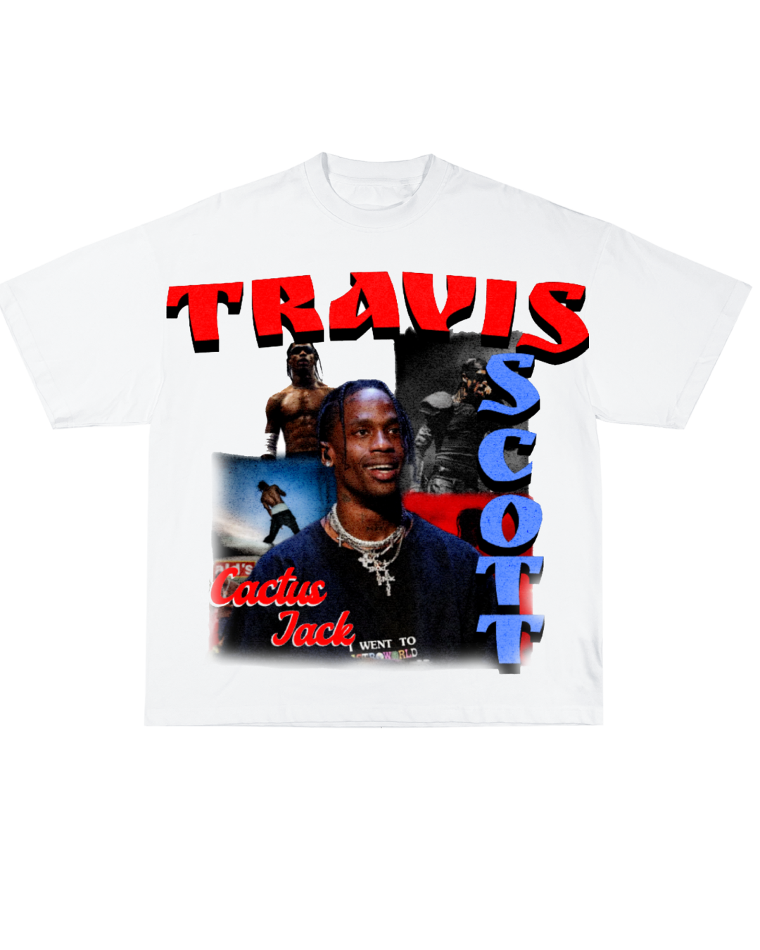 Red&Blue Travis Scott Tee